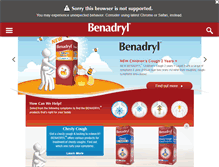 Tablet Screenshot of benadryl.com.au