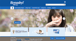 Desktop Screenshot of benadryl.co.uk