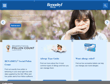 Tablet Screenshot of benadryl.co.uk